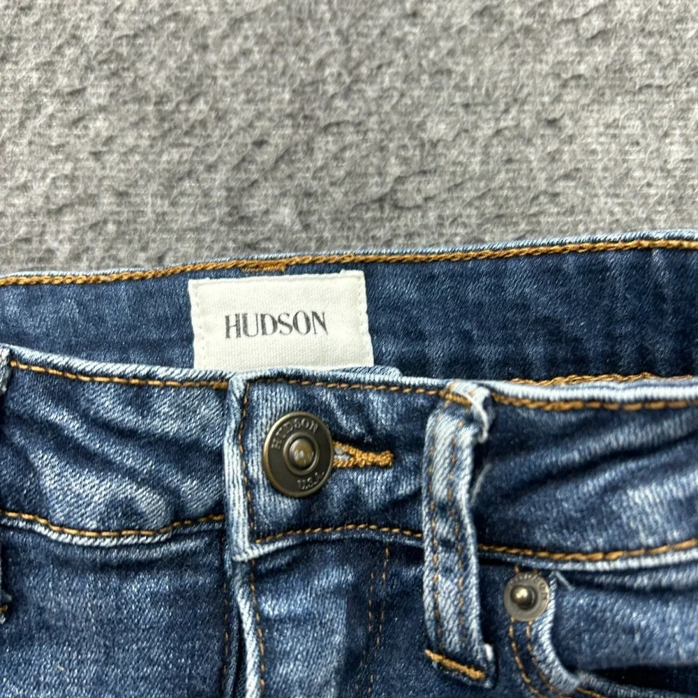 Hudson‎ Cut-off Denim Shorts Girls 10 Blue Embroidered Flowers Boho Floral - Picture 3 of 8